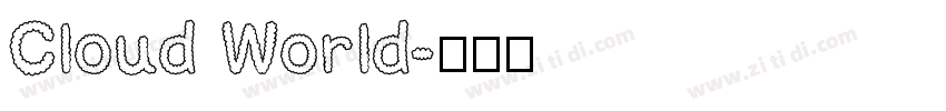 Cloud World字体转换